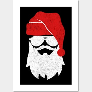 Cool Santa With Sunglasses Vintage Posters and Art